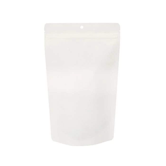 Stå upp påsar White Kraft Eco-fiendly 17,2x8,9x28,6 cm (100 st) [ZBGEK4W]