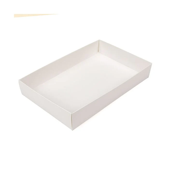 Lådor Kraft botten vit 15,2x3,8x24,1 cm (25 st) [WH13]