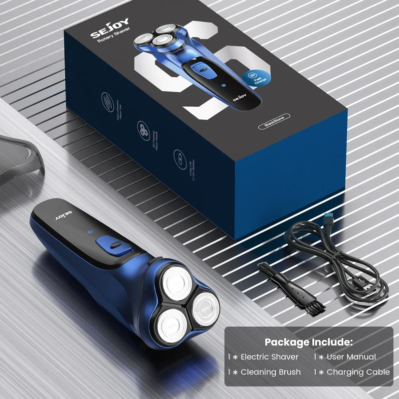 Sejoy Electric Razor for Men – Rechargeable Electric Shaver