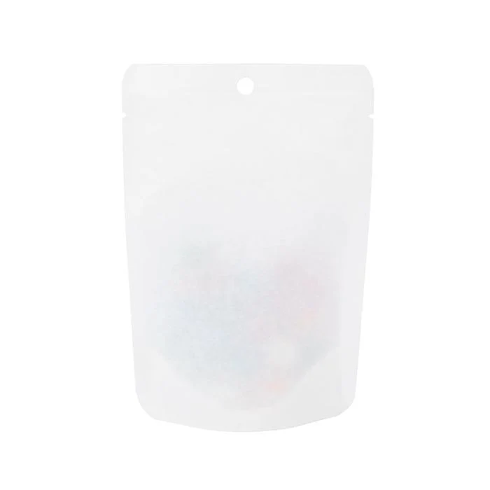 Stand Up Pouch Kraft White Eco-fiendly 10,2x6x15,2 cm (100 pieces) [SUPEK2W]