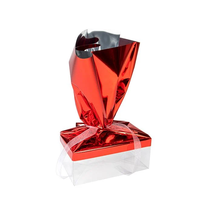 Folieöverdrag Metallic röd 30,5x63,5 cm (25 st) [MT4R]