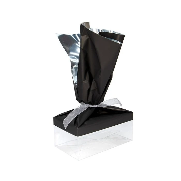 Folietoppare Metallic Matte Black 30,5x63,5 cm (25 st) [MT4MB]
