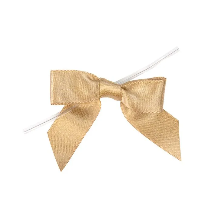 Bågar förbundna Metallic Taupe 8,9 cm (25 st) [MBOWT]