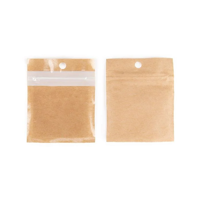 Miljövänliga Blixtlåspåsar Kraft 5,1x5,1 cm (100 st) [HZBBE9KC]