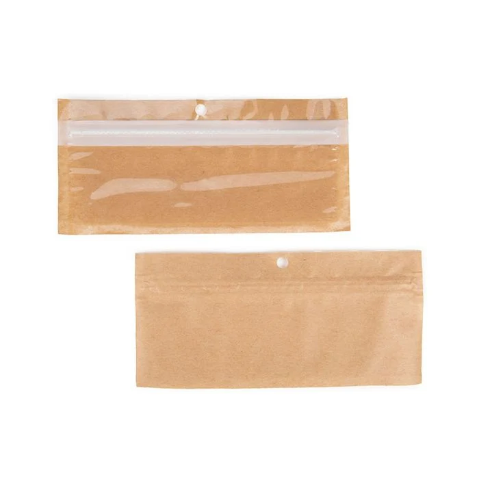 Miljövänliga Blixtlåspåsar Kraft 14x4,4 cm (100 st) [HZBBE8KC]