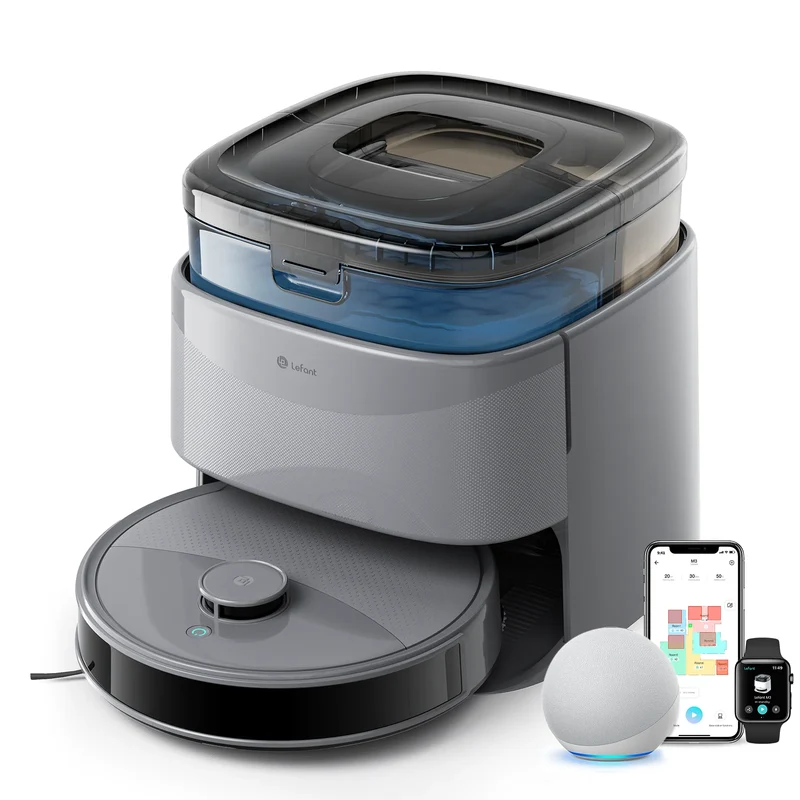 Lefant M3 Max Robot Vacuum & Mop – 20,000PA Suction, Anti-Tangle, Dual Spinning Mop, Auto Mop Washing | US/Mexico
