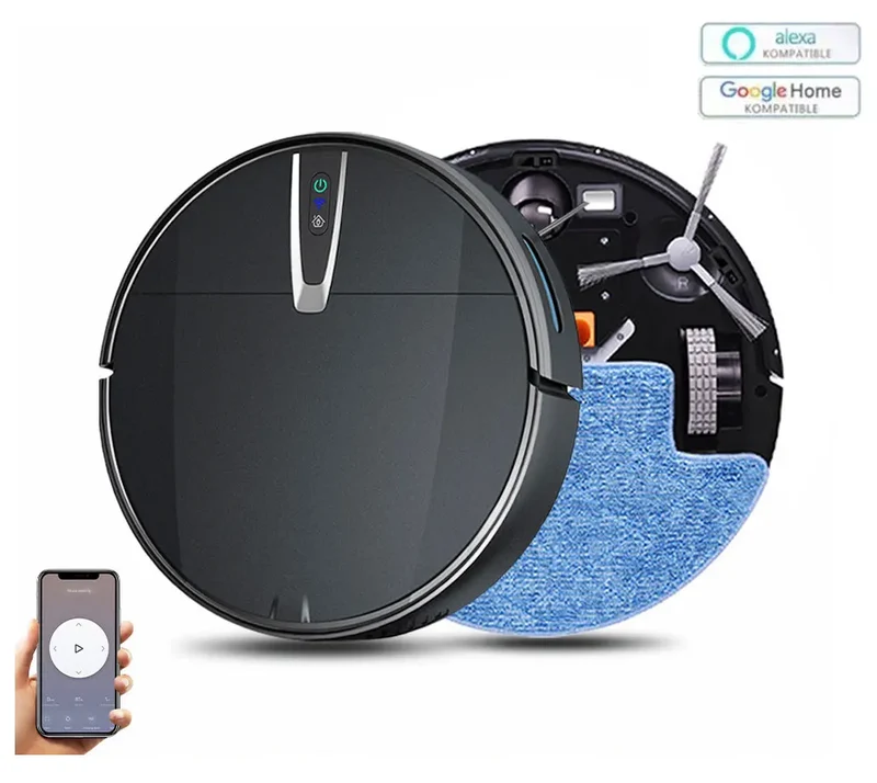 Robot Vacuum & Mop Cleaner – 3800PA Suction, APP & Voice Control | V32S / V3S | EU/US/UK