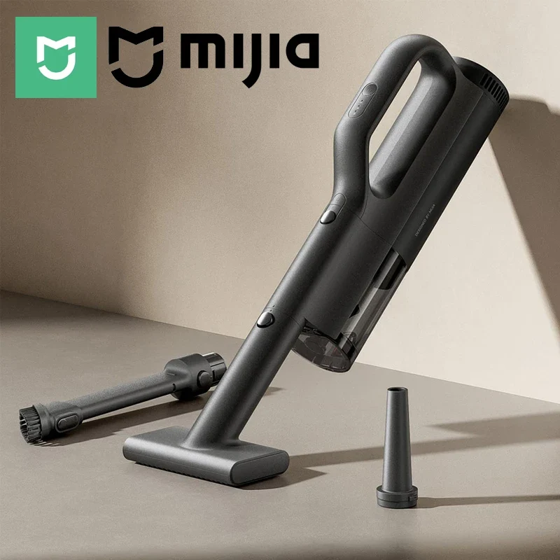 Xiaomi MIJIA Car Vacuum Cleaner – 21kPa Suction, 2400mAh Battery, Type-C Fast Charge, 150ml Dust Cup