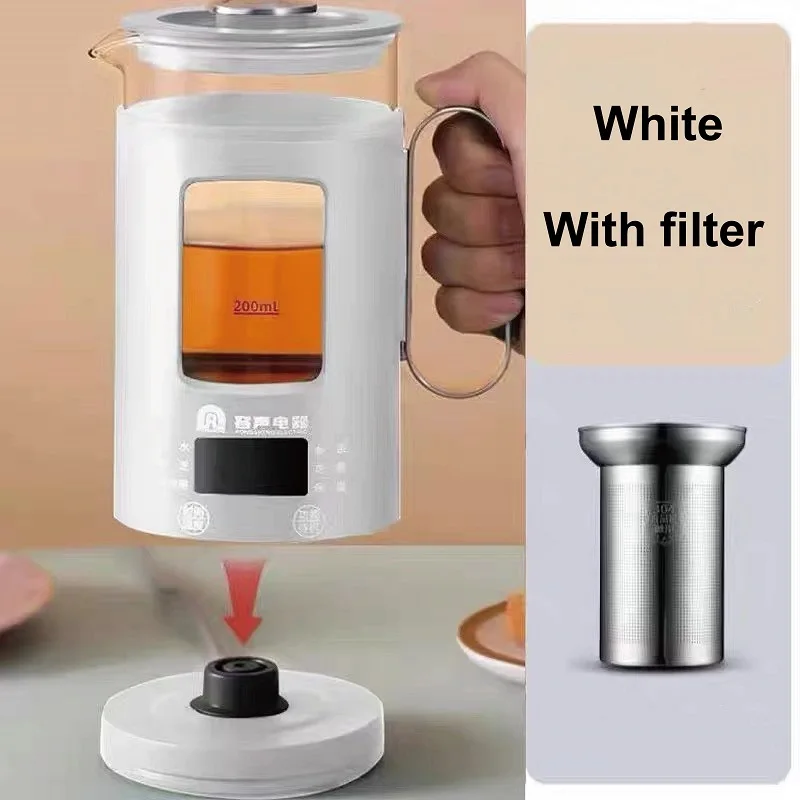 600ml Smart Tea Maker & Electric Kettle – Portable Mini Health Pot, Auto Keep Warm, Multi-Function | 220V Travel