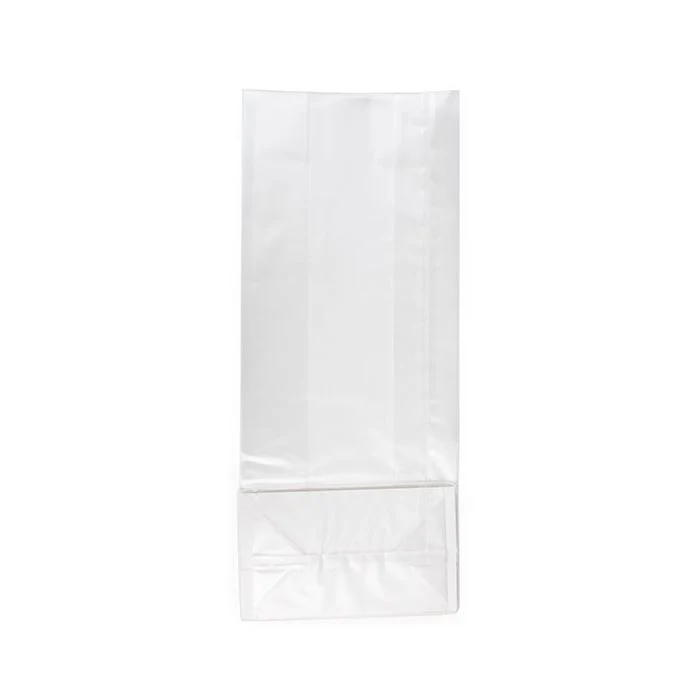 Blockbottenpåsar med pappersinsats frostat 12,7x7,6x30,5 cm (100 st) [FFGPB1]
