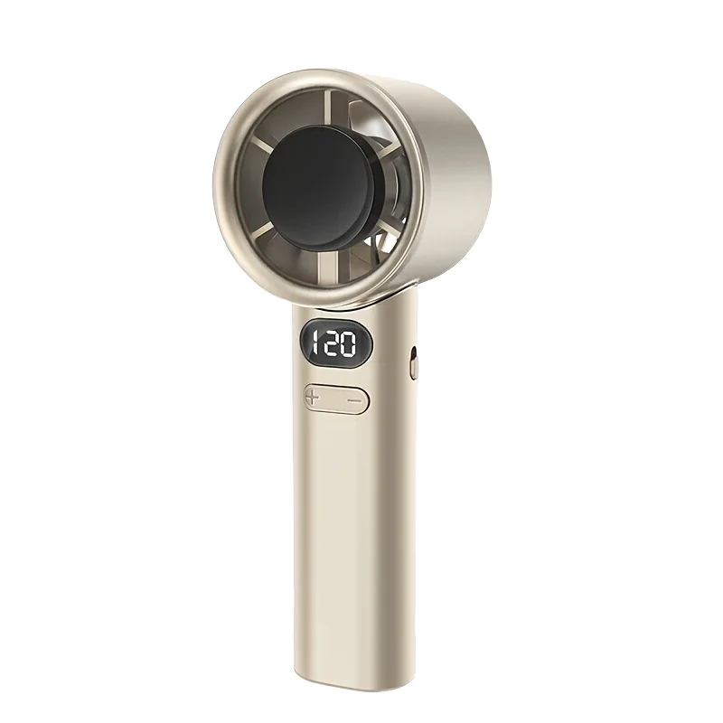 Portable Mini Personal Fan – 120-Speed Digital Display & Ice Cooling