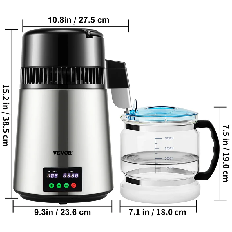 SucceBuy 4L Water Distiller Purifier