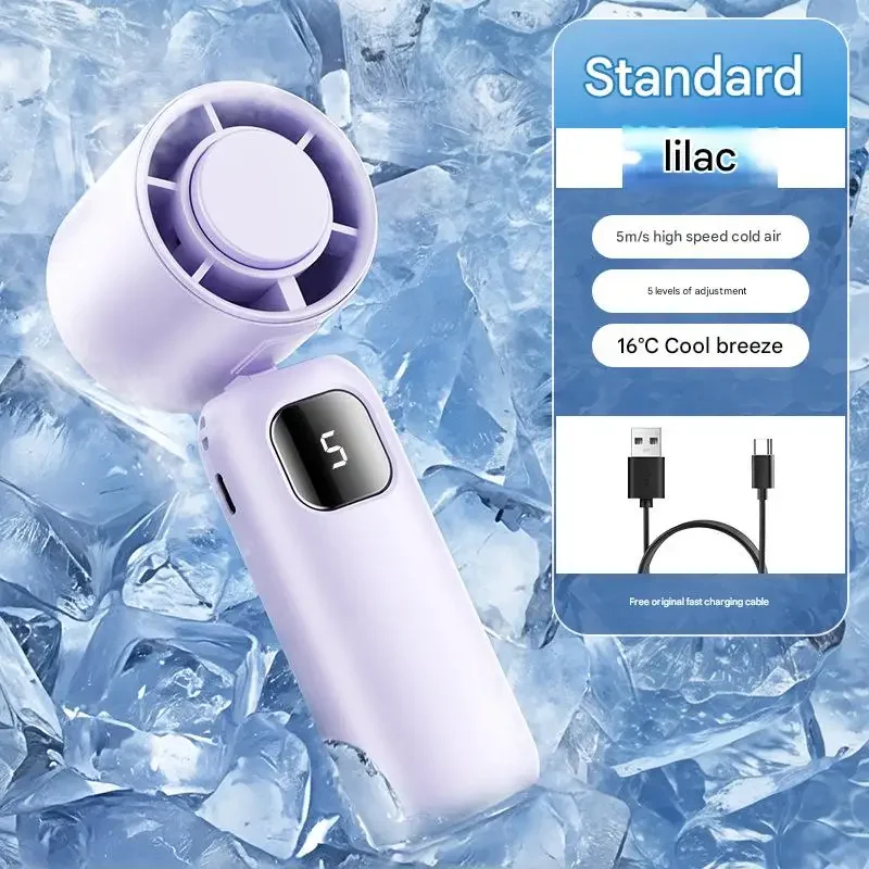 Portable Rechargeable Turbo Fan – Handheld & Desktop, Camping & Office Use
