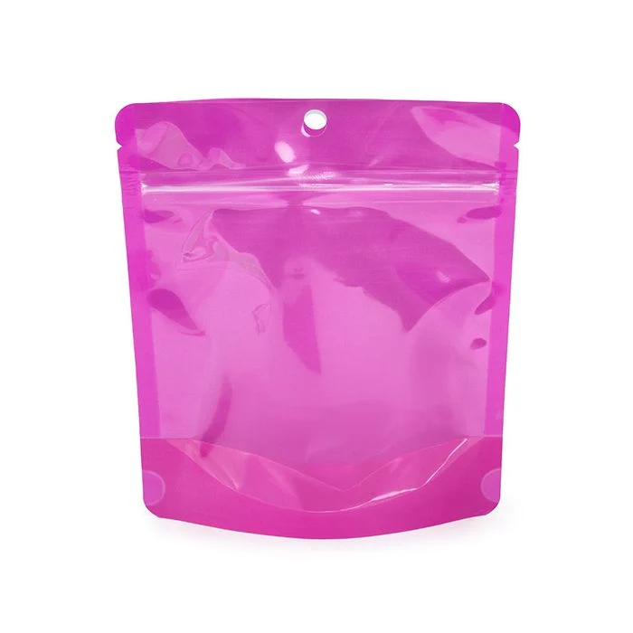 Stå upp påsar Neon Lila 15.9x6.4x14.6 cm med hängande hål (100 st) [ZBGNSHZPR]