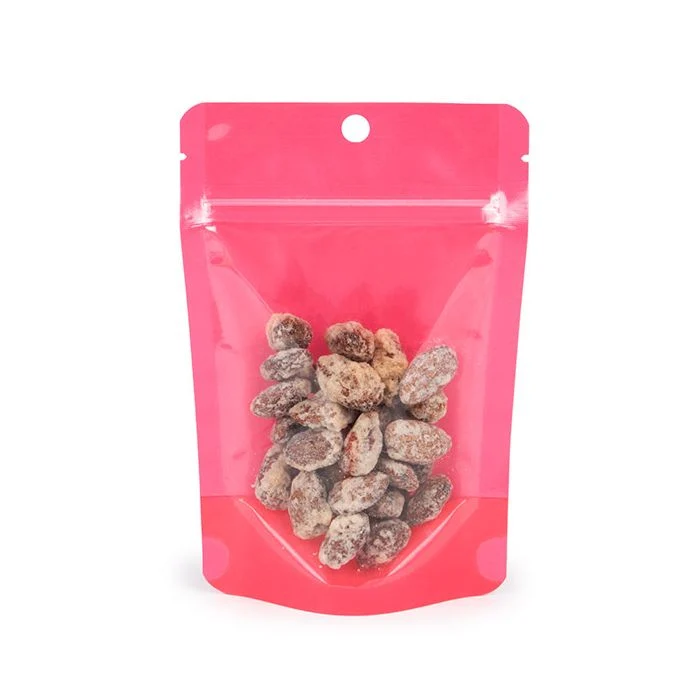 Stå upp påsar Neon Pink 10.2x6x15.2 cm med hängande hål (100 st) [ZBGN2PK]