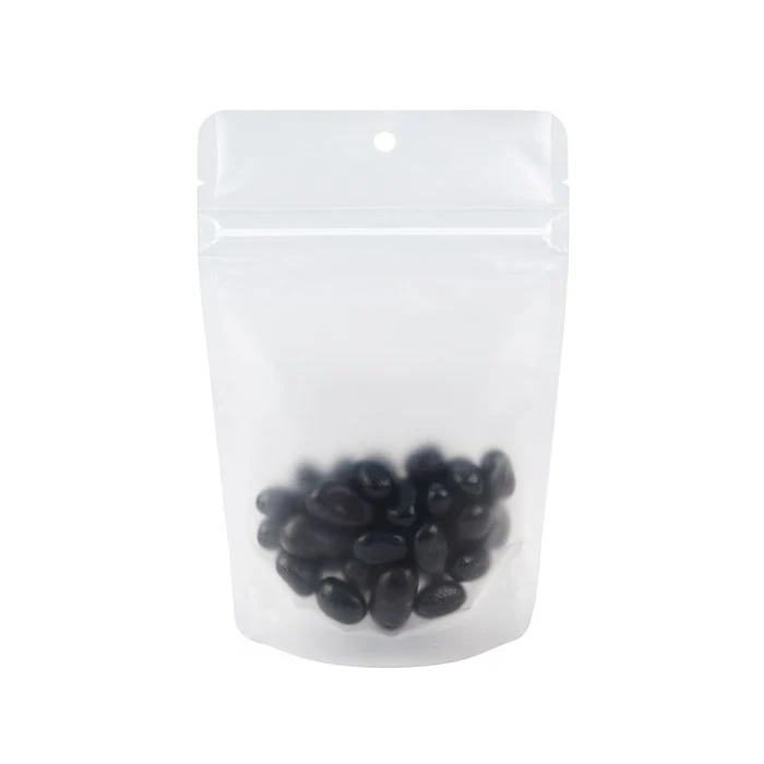 Stå upp påsar Frosted w/ RETAIN™ 10.2x6x15.2 cm (100 st) [ZBGERR2F]