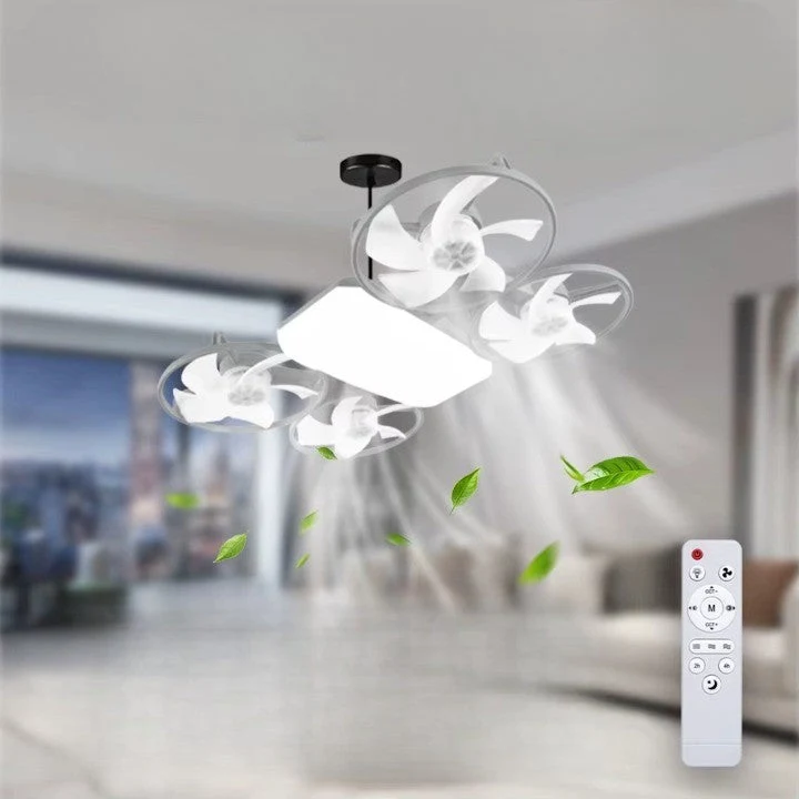Summer Cool Multi-Propeller Modern LED Ceiling Fan