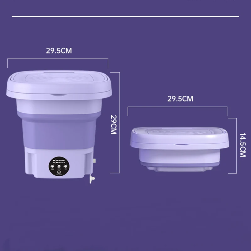 Travel Friendly Portable Foldable Automatic Washing Machine