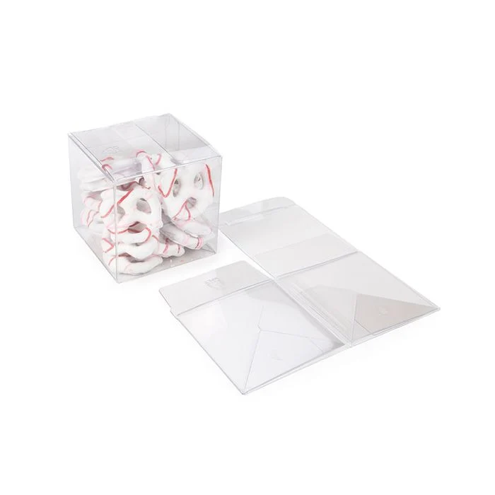 rPET Crystal Klart Pop & Lock Box 7,6x7,6x7,6 cm (25 st) [PLB58R]