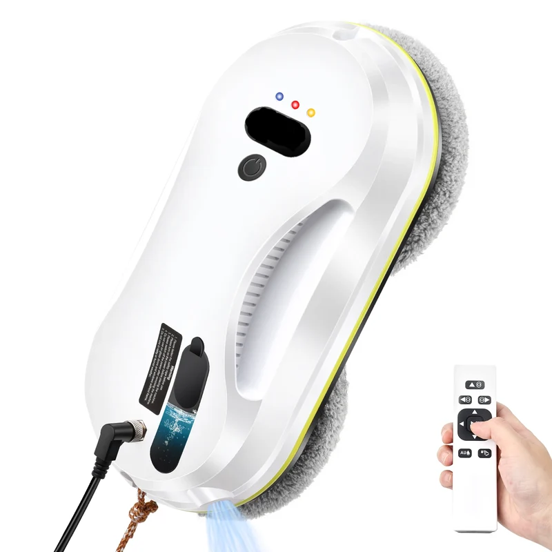 Automatic Water Spray Window Cleaning Robot – Remote Control Electric Glass Wiper for Home