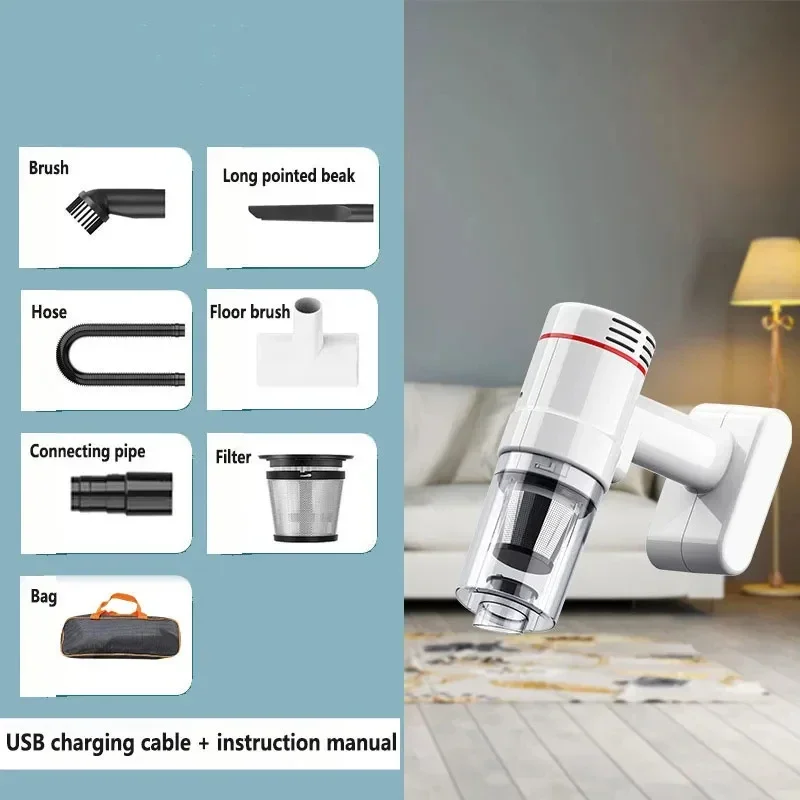 Xiaomi 95000Pa Cordless Handheld Vacuum Cleaner – Wireless, Metal Strainer, Home & Car