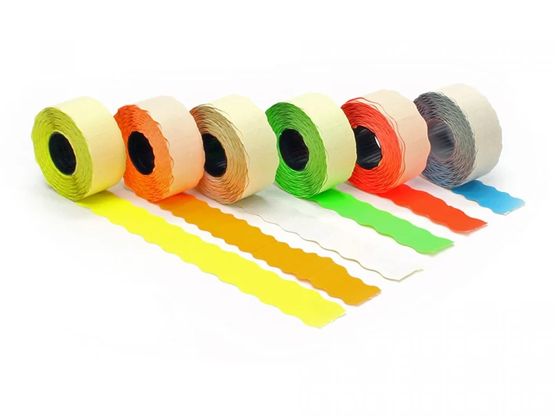 Prisetikett 26x12 mm vit permanent 1500 st. per rulle (1 rulle) [DV-Q842.612]