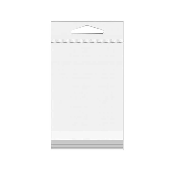 Cellofanpåsar med Eurohål 21,4x26cm Transparent med Tejpremsa (100 st) [HB108]