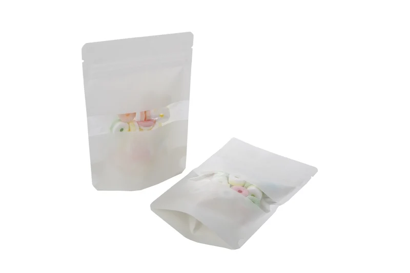 Stå upp påsar Vit Kraft 10x6x15cm | 57 gram (100 st) [ZBGW2WK]