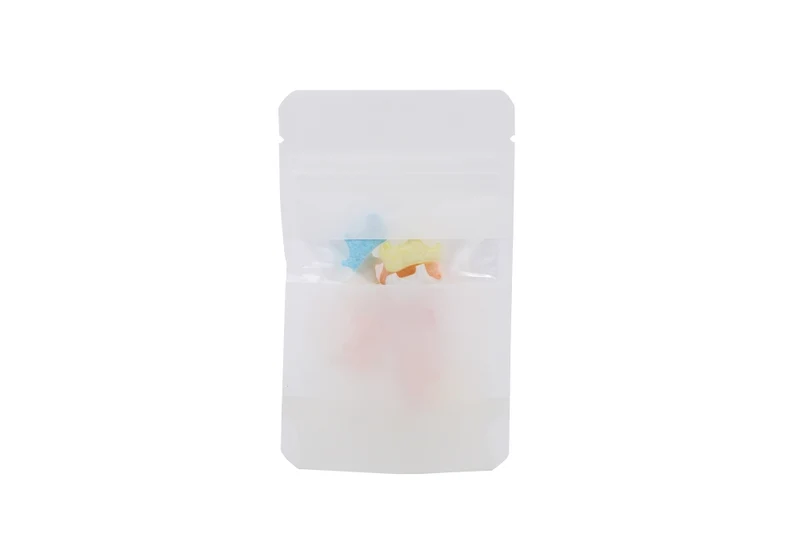 Stå upp påsar Vit Kraft 8x5x13cm | 28 gram (100 st) [ZBGW1WK]