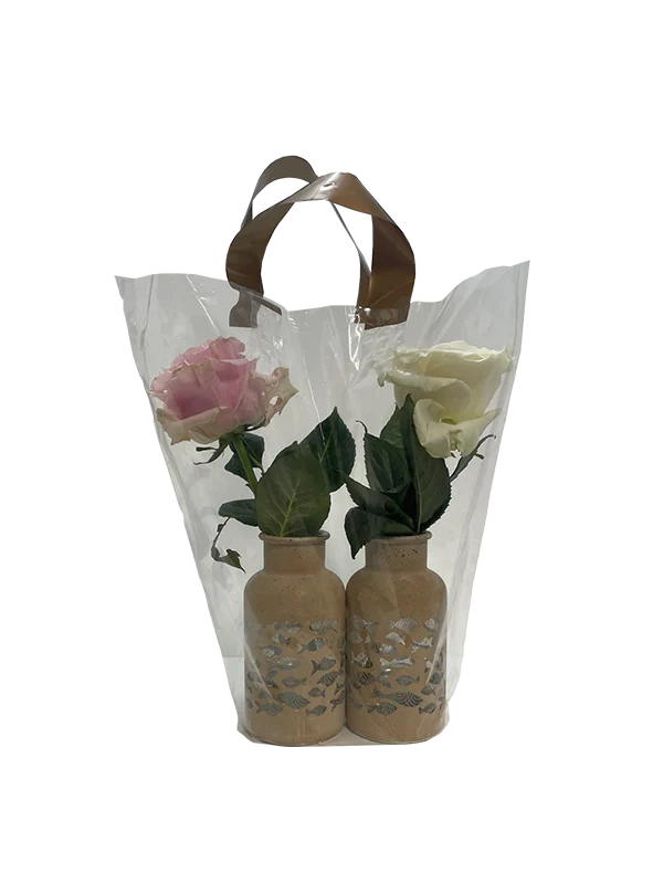 Hylsa med handtag för blomvaser liten 38x43x20cm botten (50 st) [SL003887A]