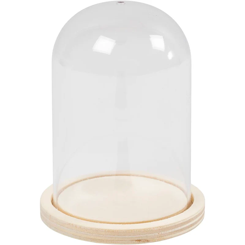 Kupa på träfot, H: 9,5 cm, Dia. 6 cm, Hålstl. 3 mm, 1 st. [HOB-580820]