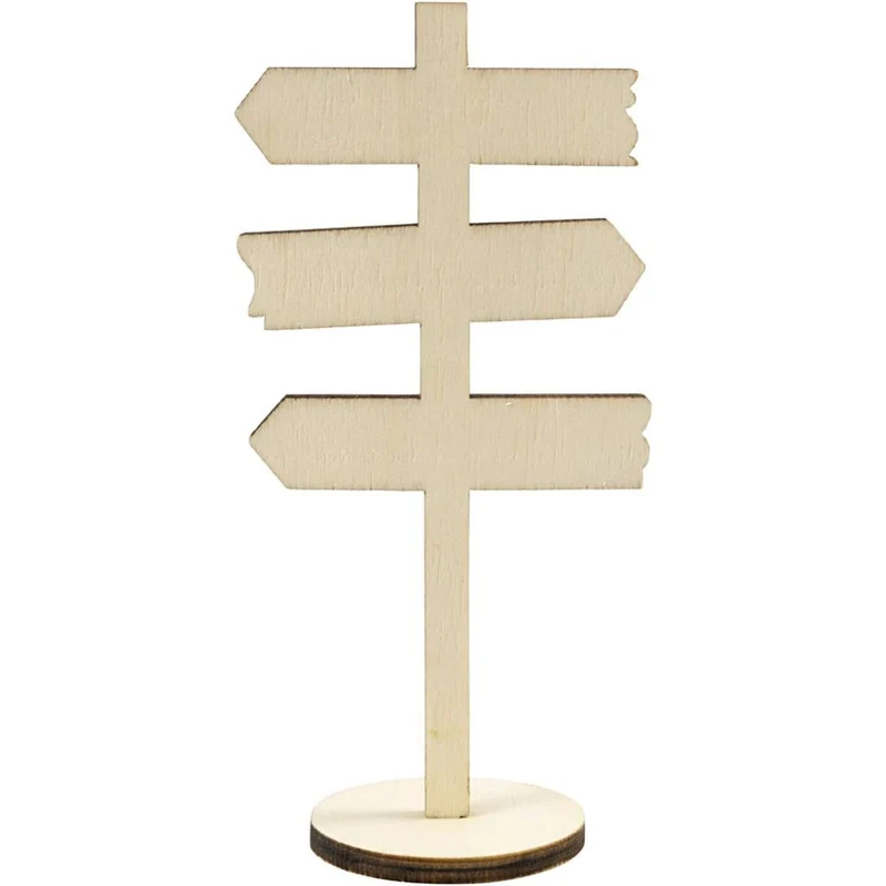 Skylt på fot, H: 12 cm, B: 6 cm, 1 st. [HOB-55992]