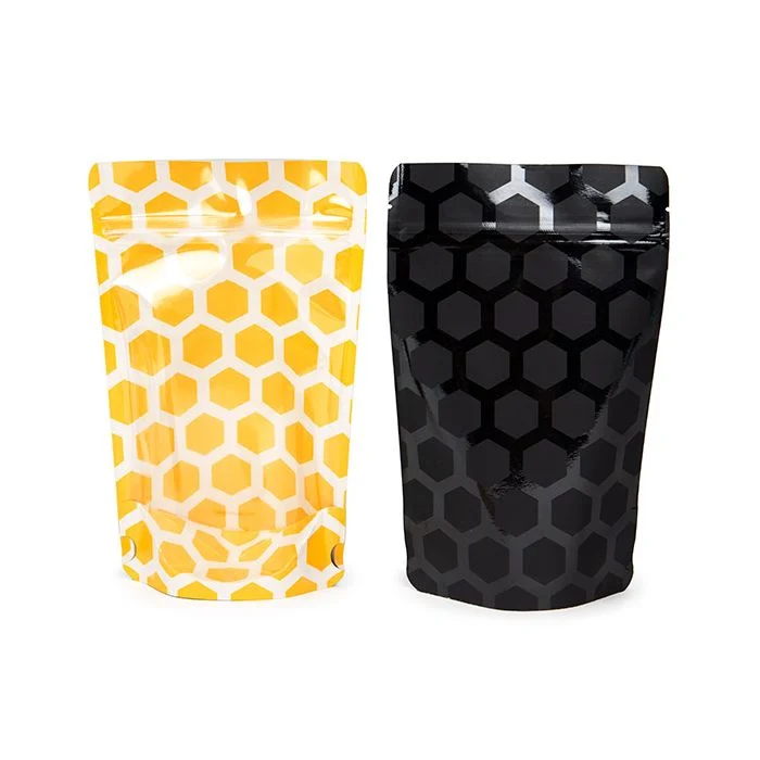 Stå upp påsar Honeycomb 13x7.9x20.6 cm (25 st) [ZBGSW3HC]