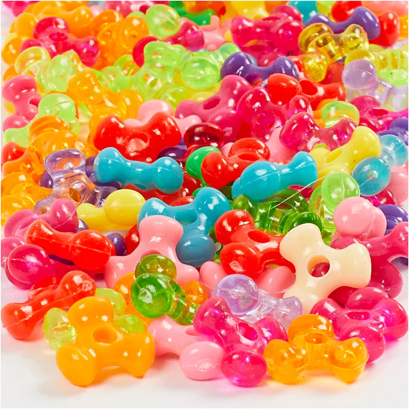 Snurrmix, Dia. 10 mm, Hålstl. 2 mm, ca. 200 st., 65 g, 125 ml/ 1 förp. [HOB-617760]