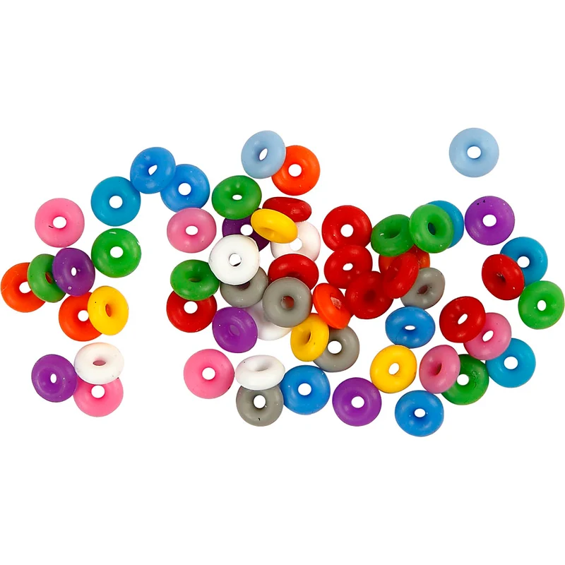 Stoppringar, mixade färger, 48 st./ 1 förp. [HOB-61574]