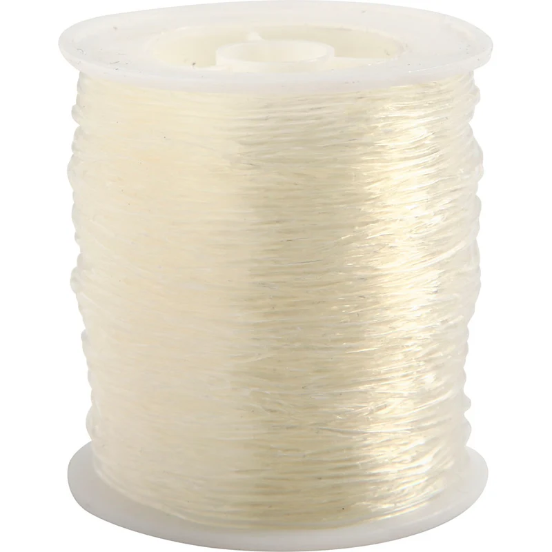 Elastisk smyckestråd, rund, tjocklek 1 mm, 50 m/ 1 rl. [HOB-61548]