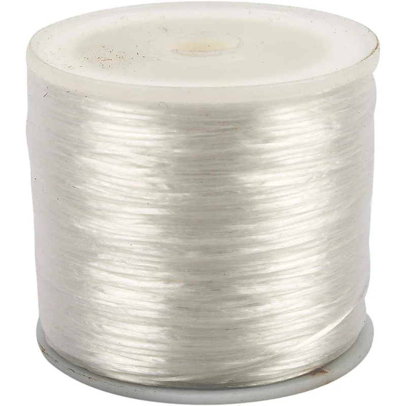 Elastisk smyckestråd, flat, tjocklek 1 mm, 100 m/ 1 rl. [HOB-61534]