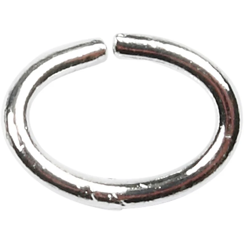 Ovala ringar, tjocklek 1 mm, försilvrad, 40st./ 1 förp. [HOB-613740]