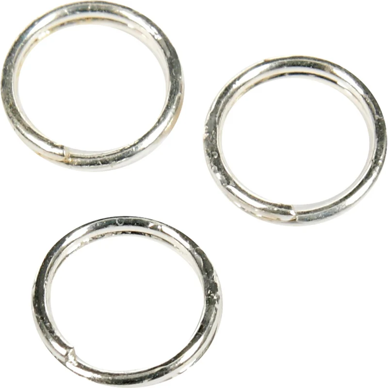 Splitring, Dia. 5 mm, försilvrad, 30 st./ 1 förp. [HOB-613420]