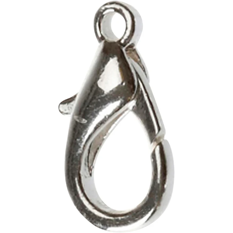 Karbinhake, L: 18 mm, försilvrad, 4 st./ 1 förp. [HOB-613131]