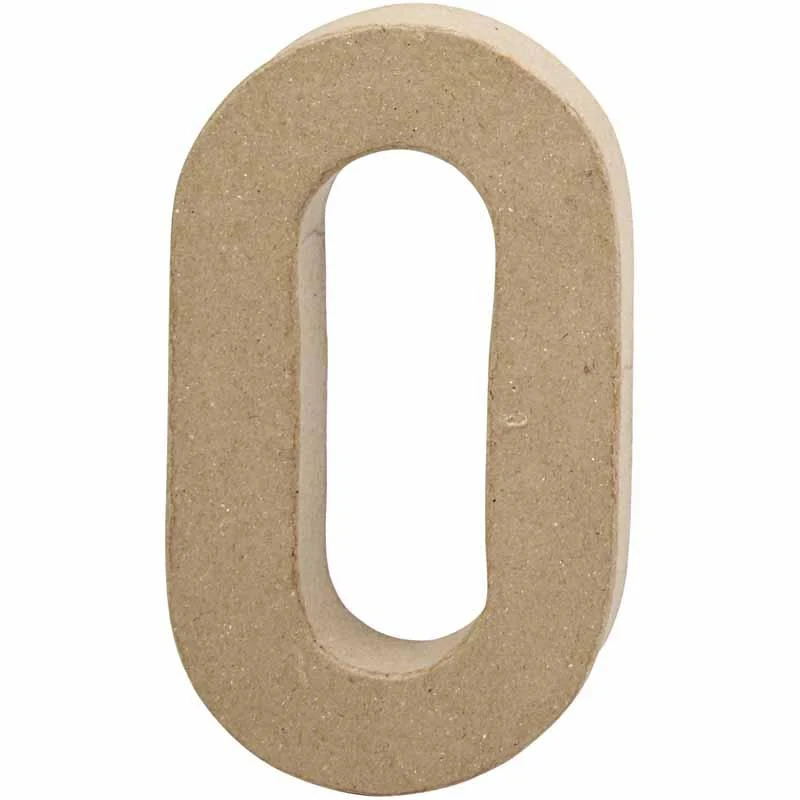 Pappsiffra, 0, H: 20,4 cm, B: 11,7 cm, tjocklek 2,5 cm, 1 st. [HOB-26638]