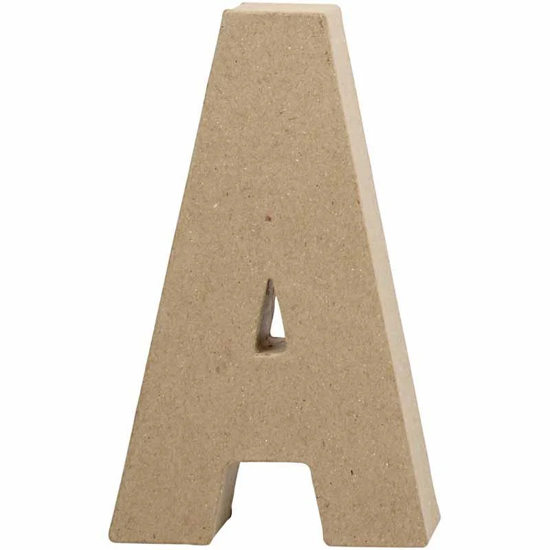 Pappbokstav, A, H: 20,5 cm, B: 11,8 cm, tjocklek 2,5 cm, 1 st. [HOB-26600]