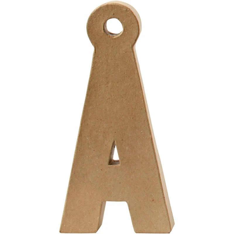 Pappbokstav, Å, H: 25 cm, B: 12,3 cm, tjocklek 2,5 cm, 1 st. [HOB-26599]