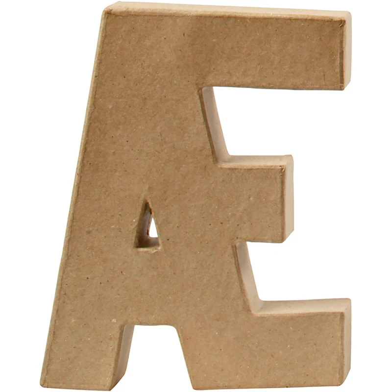 Pappbokstav, Æ, H: 20,5 cm, B: 16 cm, tjocklek 2,5 cm, 1 st. [HOB-26597]