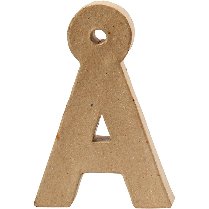 Pappbokstav, Å, H: 10 cm, tjocklek 2 cm, 1 st. [HOB-26596]