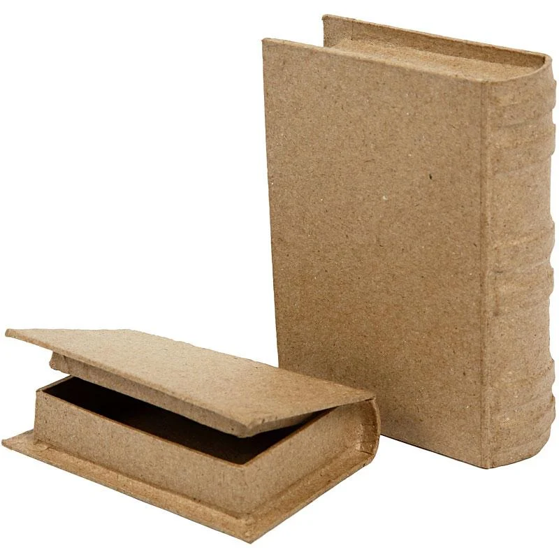 Pappaskar miniböcker, stl. 8x11,5x2,5 cm, 2 st./ 1 set [HOB-265661]