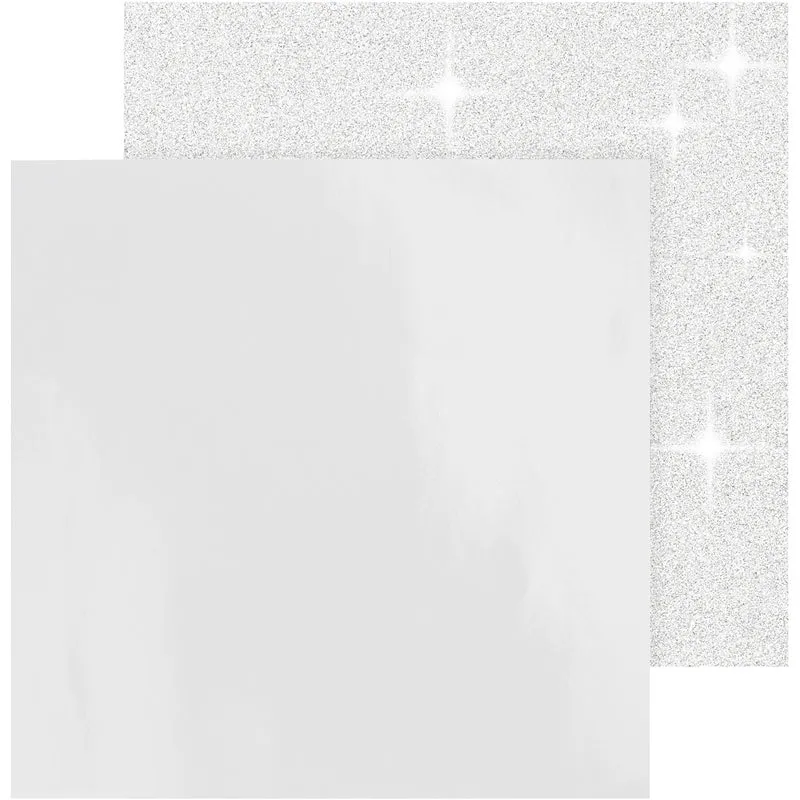 Designpapper, ark 30,5x30,5 cm, 120+128 g, vit, 2 ark/ 1 förp. [HOB-26240]