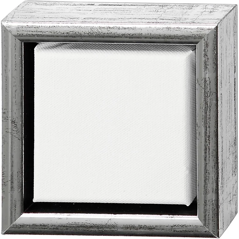 Duk med ram, stl. 10x10 cm, 360 g, vit, 6 st./ 1 förp. [HOB-25750]