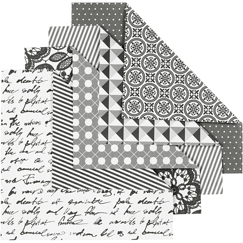 Origamipapper, stl. 15x15 cm, 80 g, 50 mix. ark/ 1 förp. [HOB-25671]