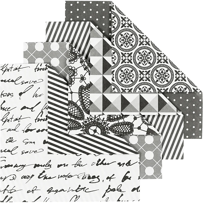 Origamipapper, stl. 10x10 cm, 80 g, 50 mix. ark/ 1 förp. [HOB-25669]